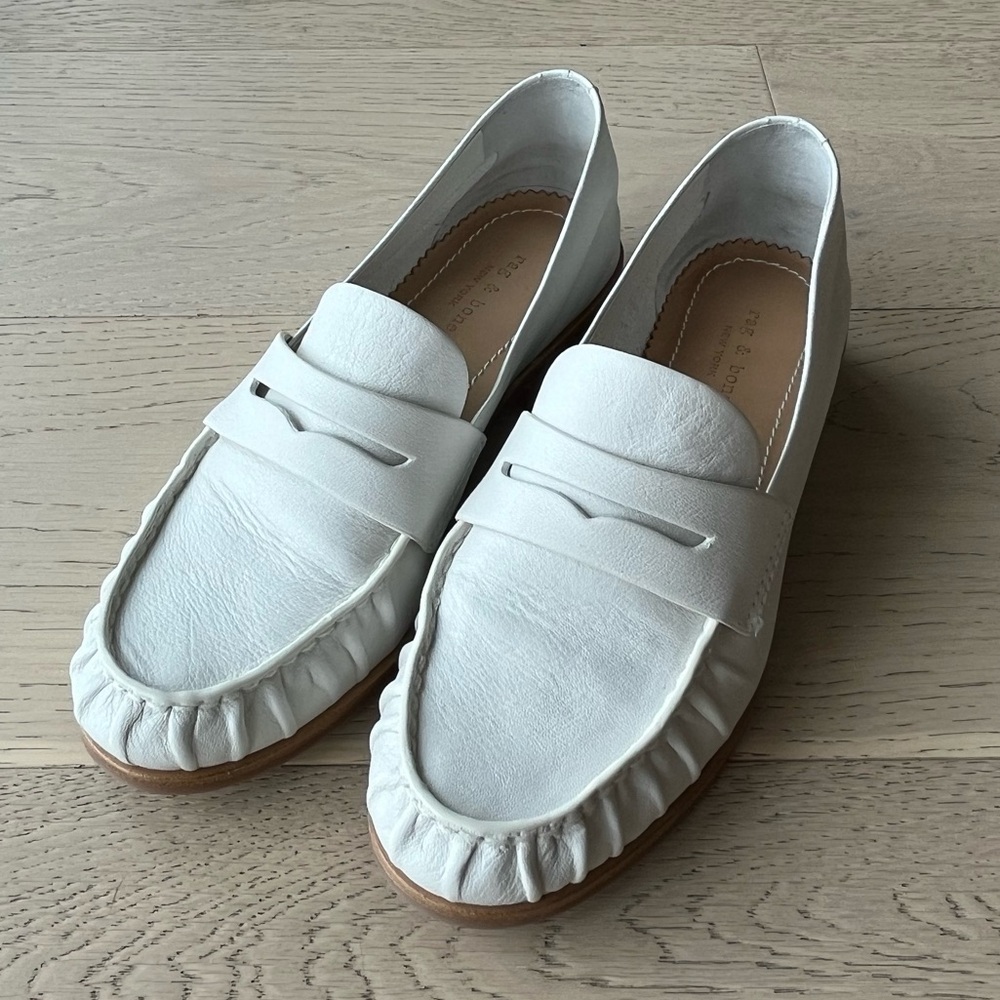 BRAND NEW Rag & Bone “Sid Loafer” WHITE
